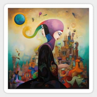 Surreal Orientalism -Dual Perspectives Magnet